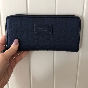 Navy Blue Michael Kors Wallet